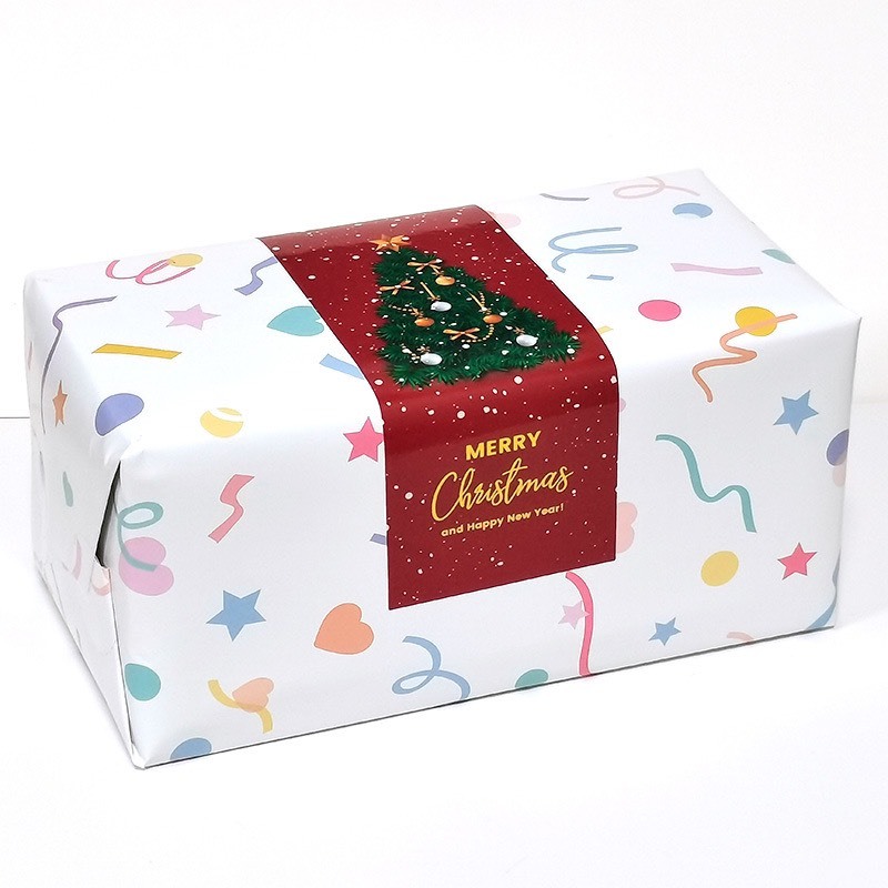 NOEL01_Tem dán chữ _ STICKER " NOEL_GIÁNG SINH " , SIZE 6X15cm, 50 TEM/XAP_STICKER NIÊM PHONG HỘP GIẤY