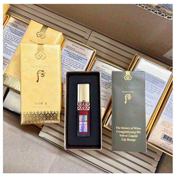 Son kem whoo velvet số 45 màu đỏ Royal Red 6 gam - Chính hãng LGVina có tem