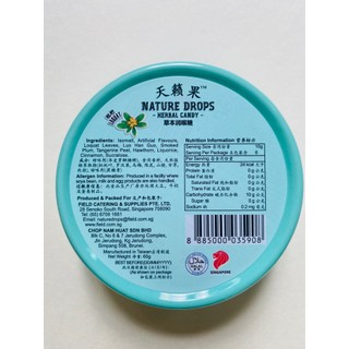 Kẹo thảo dược Nature Drops - Singapore