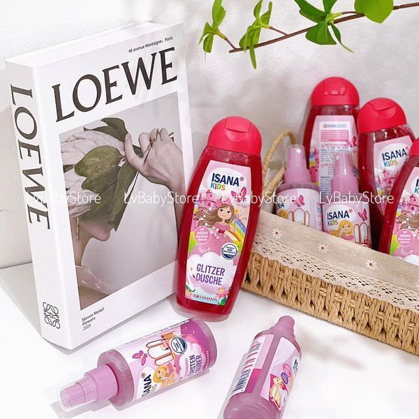 COMBO DẦU GỘI + XỊT DƯỠNG TÓC ISANA HÀNG ĐỨC CHO BÉ GÁI