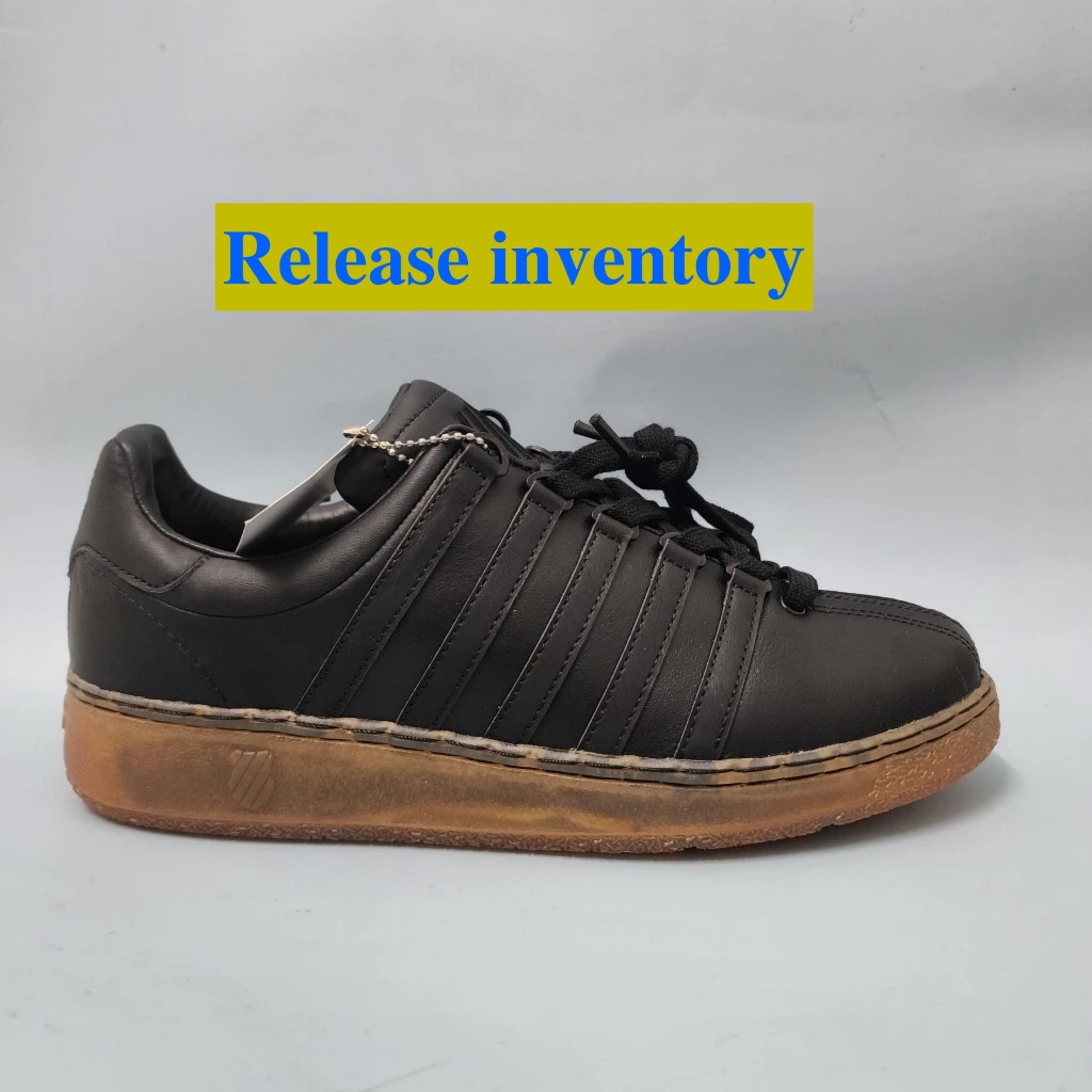 Giày Kswiss nam da đen giảm giá tồn kho