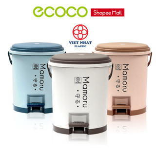  Thùng Rác Đạp Chân Bật Nắp Nhựa Việt Nhật Size 5L 10L Đặt Văn Phòng Gia Đình Có Nắp Đậy Tiện Dụng 