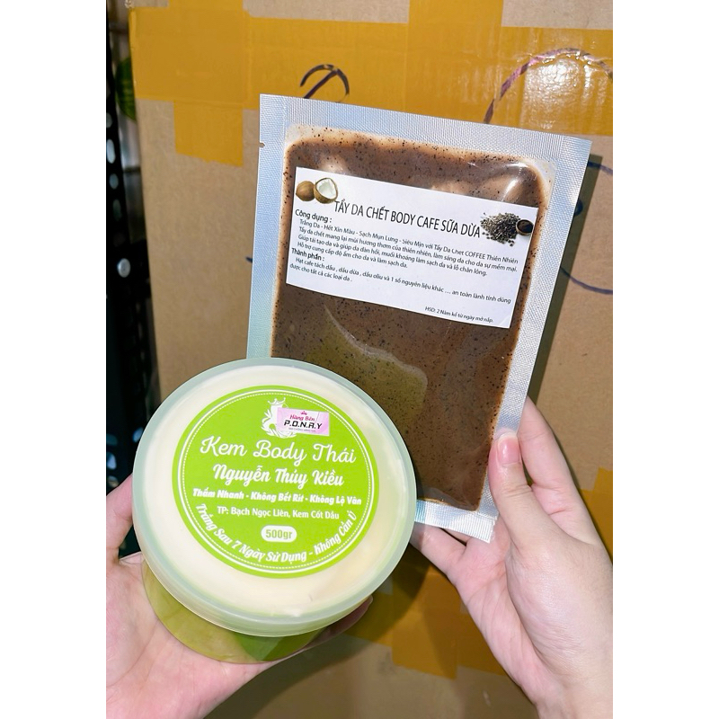 COMBO KEM BODY THÁI NGUYỄN THUÝ KIỀU TẶNG KÈM TTBC CAFE