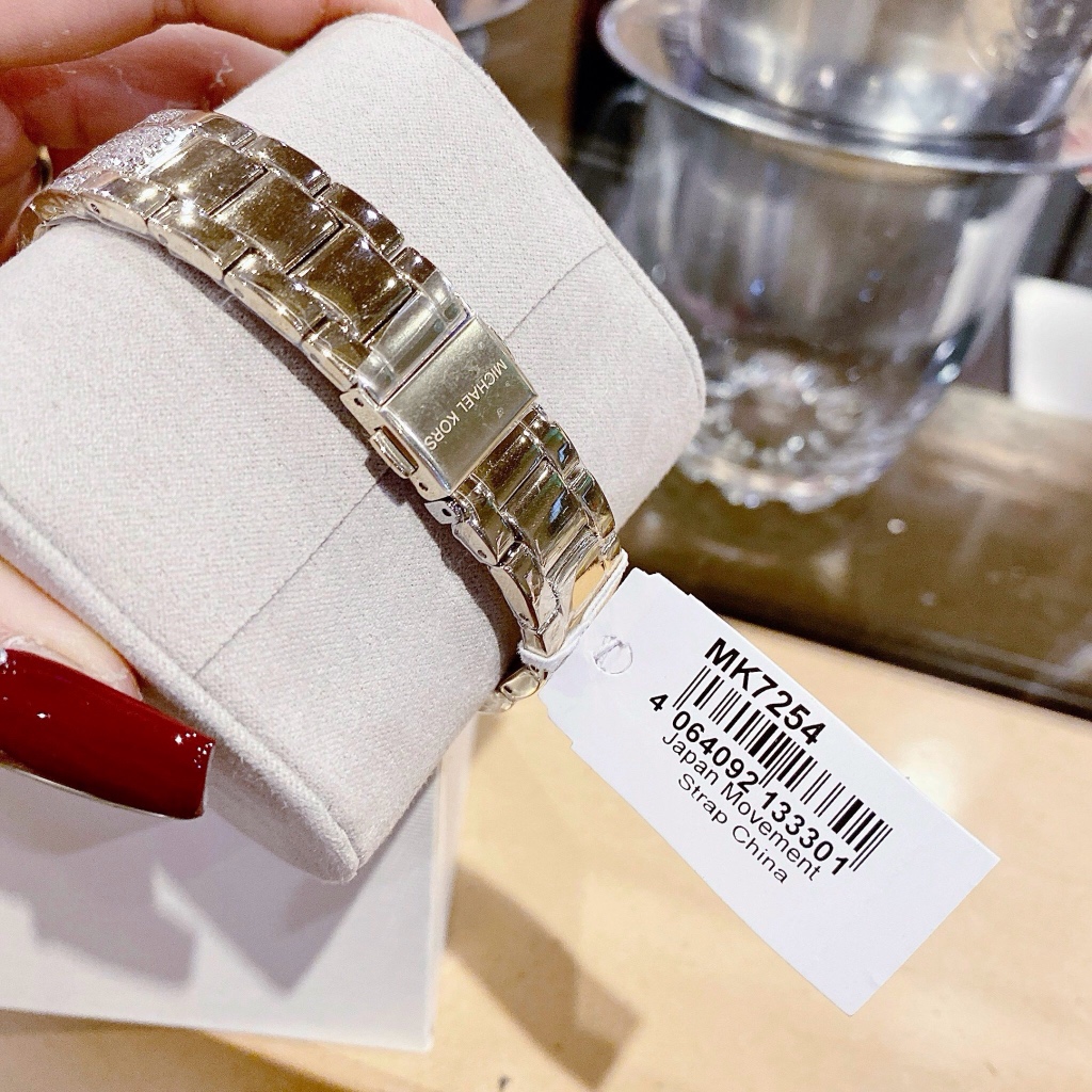 Đồng hồ nữ Michael Kors MK7254 Everest Chronograph Gold-Tone Stainless Steel Watch, Authentic, Luxury diamond watch