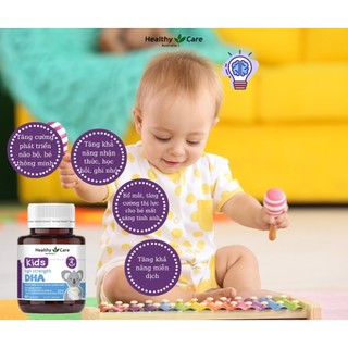 Viên bổ sung dha cho bé healthy care kid’s high strength dha 60 viên - qt002