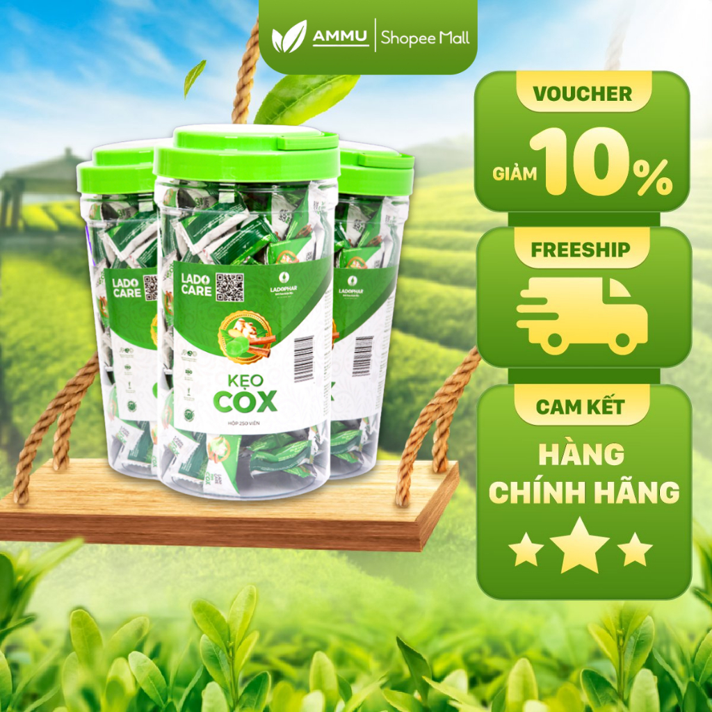 Lado Care Kẹo Cox Ladophar Hộp 250 Viên