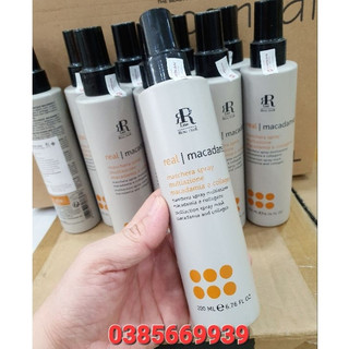 Xịt dưỡng tóc mềm mượt rr line rewl macadamia spray italia 200ml new - chai