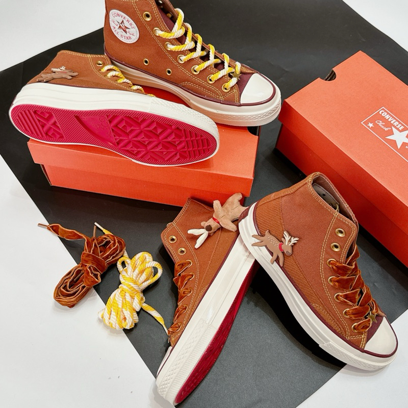 ⚡️BEST QUALITY⚡️Giày thể thao conver giáng sinh full box kèm thú bông