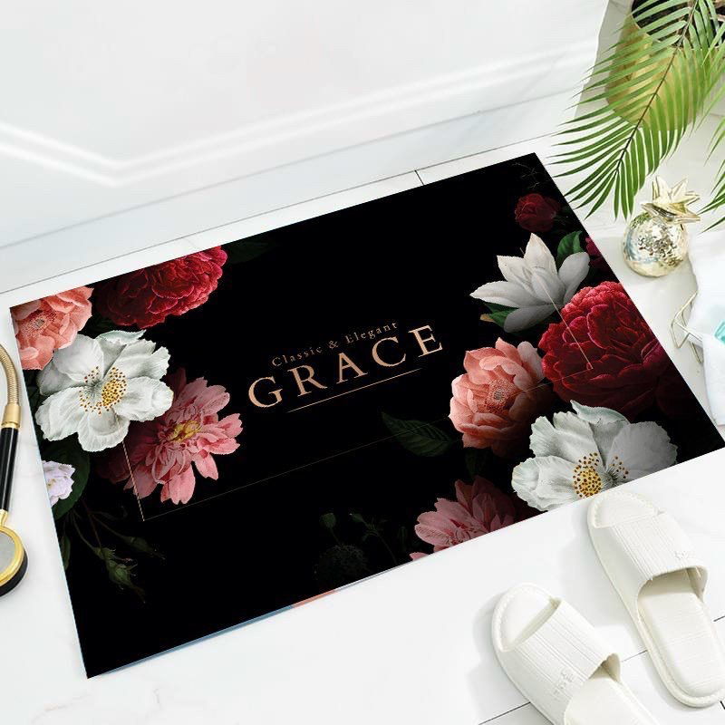 Thảm lau chân chất nỉ siêu thấm hút, chống trơn trượt