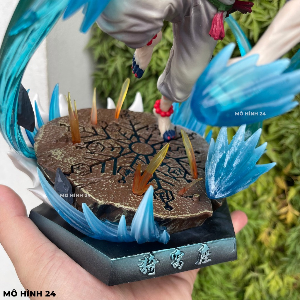 Mô hình nhân vật Akaza Jianke Studio có đèn led 25cm trạng thái chiến đấu thượng huyền tam kimetsu no yaiba figure