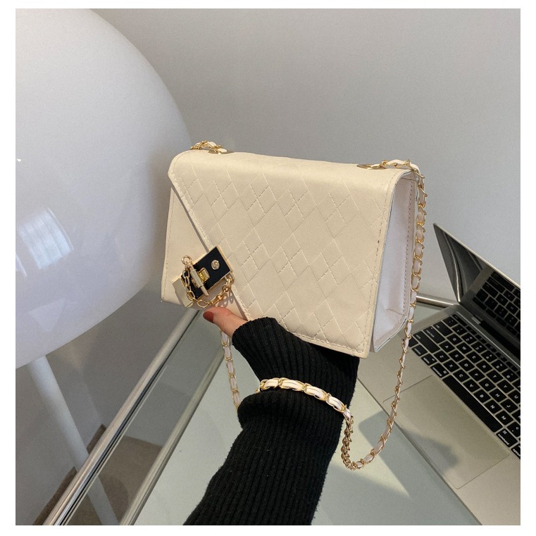 Túi xách nữ  túi đeo chéo hot Da PU nắp chéo có quai  - Sayoza