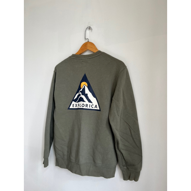 PASS ÁO SWEATER HM MÀU XANH RÊU