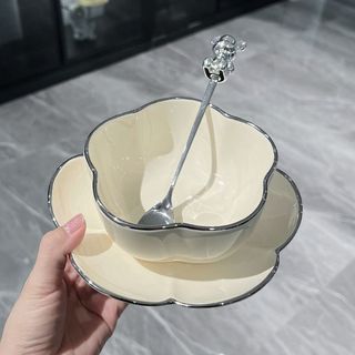 Bát tráng miệng sứ bông hoa cao cấp sang trọng phong cách ins