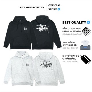 Áo hoodie stussy basic logo áo hoodie stussy áo hoodie nam nữ cao cấp the minstore.vn stussy109