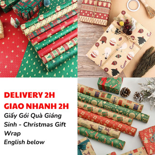 Giấy Gói Quà Giáng Sinh Nhiều Mẫu - Christmas Gift Wrap BBNE61