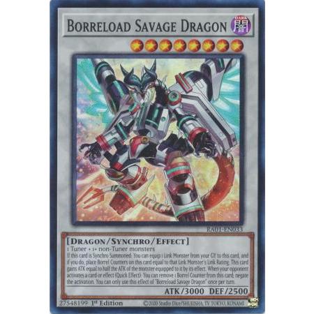 Thẻ bài Yugioh : Borreload Savage Dragon - RA01-EN033 - Super Rare 1st Edition