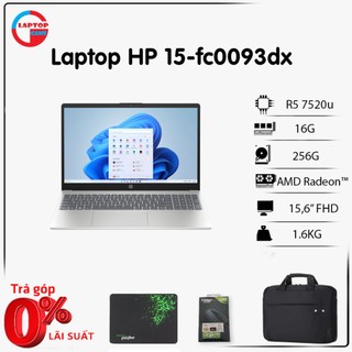[new 2023] laptop hp 15-fc0093dx (ryzen 5 7520u, 16gb, 256gb, amd radeon™ graphics, 15.6" fhd)