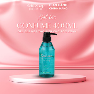 Gel tóc tạo kiểu Welcos dành cho tóc uốn, tóc xoăn - Gel nhanh khô cứng vừa (Hàn Quốc ) Confume hard gel 400ml
