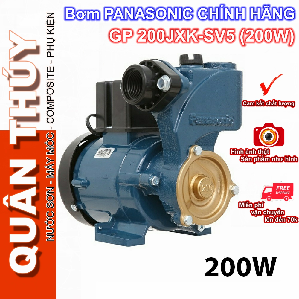 Máy bơm nước đẩy cao 200W Panasonic GP 200JXK-SV5 - Hàng chính hãng