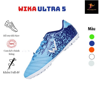 Giày Đá Bóng Wika Ultra 5 Chính Hãng Thích Hợp Sân Cỏ Nhân Tạo Da Nhăn Cao Cấp Đã Khâu Toàn Bộ Đế