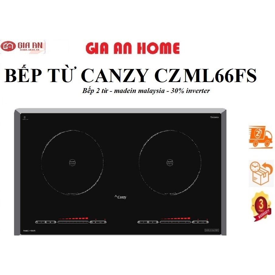 Bếp từ Canzy CZ ML66FS Bếp từ đôi Canzy CZ ML66FS được nhập khẩu nguyên chiếc từ Malaysia. bếp điện từ