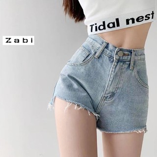 Quần short jeans nữ ZABI tua lai trơn QS006 phong cách hàn quốc