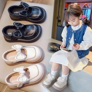 Giày búp bê bé gái quai nơ tiểu thư da mềm siêu nhẹ cao cấp sz 23-35 mã a198