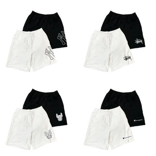 Quần Short Unisex Basic nỉ chân cua nhiều mẫu Trắng & Đen