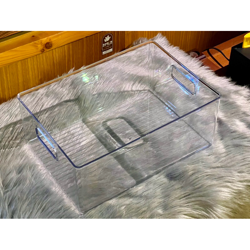 Hộp đựng đĩa than  nhựa cứng Acrylic trong , có tay nắm 2 bên .