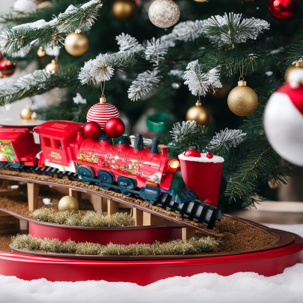 Đồ Chơi Đoàn Tàu Noel - Giáng Sinh Màu Đỏ Chạy Pin, Món Qùa Noel Ý Nghĩa Cho Các Bé Dịp Giáng Sinh