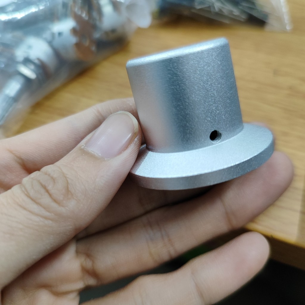 Núm nhôm phay 38x28mm 30x28mm, núm volume nhôm phay.