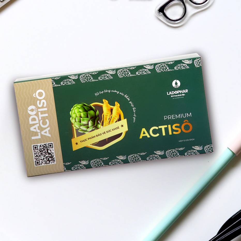 Cao nước Lado Actisô Premium Actisô Ladophar Hộp 10 Gói