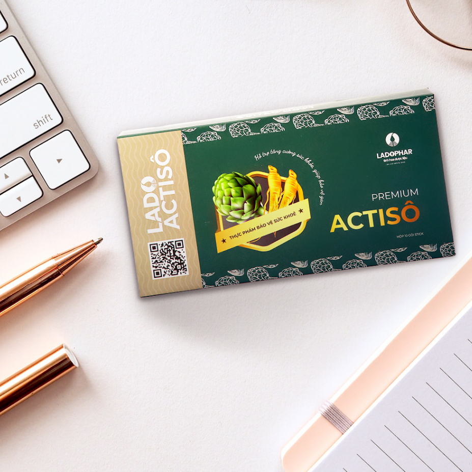 Cao nước Lado Actisô Premium Actisô Ladophar Hộp 10 Gói