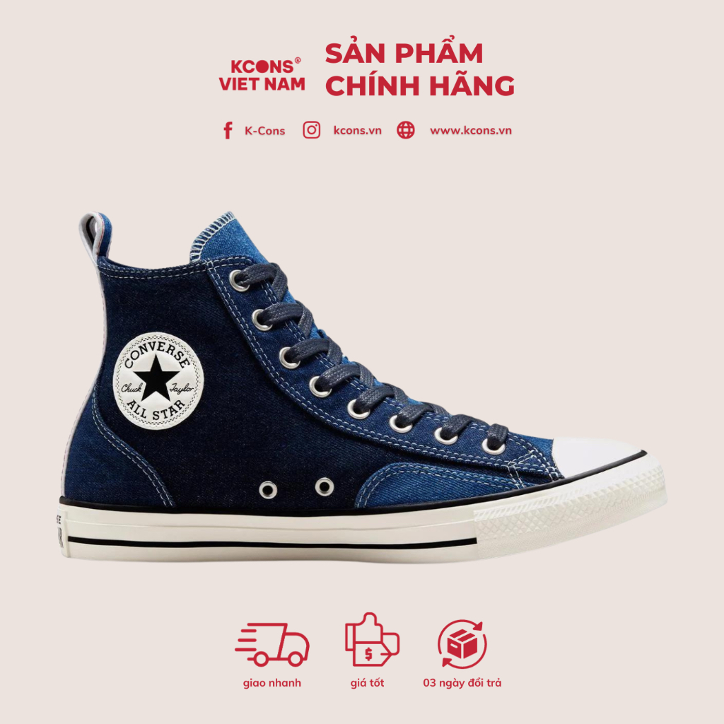 Giày Converse Chuck Taylor All Star Workwear Denim Cổ Cao A05184C