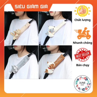 Đệm Bọc Dây Đai An Toàn Dày Dặn Họa Tiết Hoạt Hình Cho Xe Hơi Ô Tô