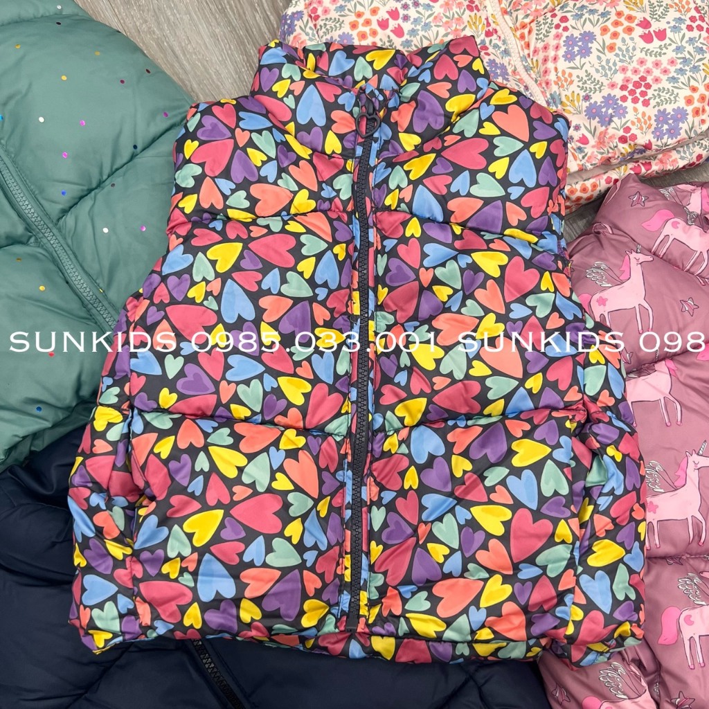 Áo khoác Gile Bé Gái Sfera trần phao nhẹ