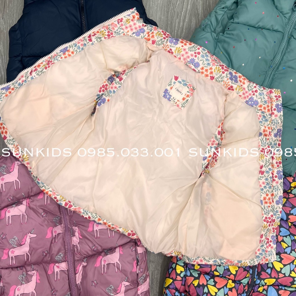 Áo khoác Gile Bé Gái Sfera trần phao nhẹ