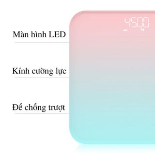 Cân điện tử, cân sức khỏe gia đình, màn hình LED