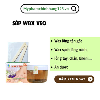 WAX LẠNH VEO Tẩy lông Triệt lông sạch lông tận gốc tặng 30 giấy 2 que wax