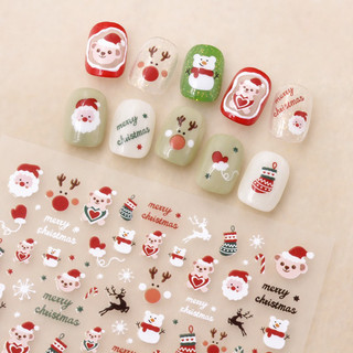 Sticker dán móng Noel, miếng dán nail trang trí giáng sinh