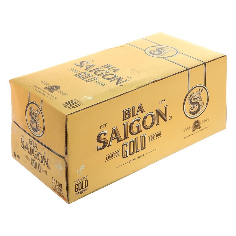 BIA SÀI GÒN GOLD LIMIT 18 LON 330ML