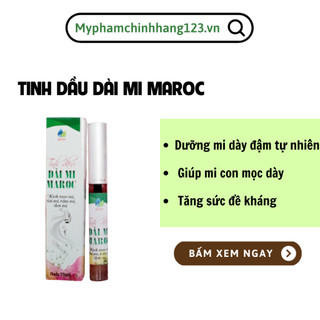 Serum dưỡng mi Marroc tinh chất dưỡng mi dài dày tự nhiên kích thích mọc mi không gây cay mắt serum mọc mi macara
