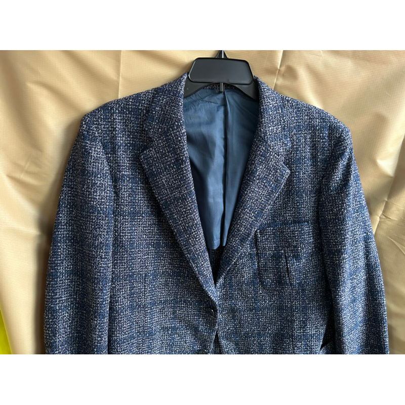 ❣️Áo Vest Blazer Nam Chất Dạ xanh caro 1 lớp 2hands (Hàng Si Nhật Bản)❤️‍🔥