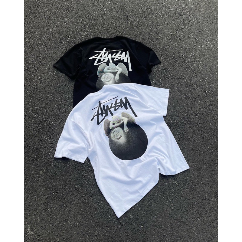 Áo thun STUSSY ANGELS phong cách ngầu, áo phông Unisex 2c 100% cotton cao cấp