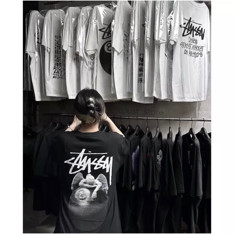 Áo thun STUSSY ANGELS phong cách ngầu, áo phông Unisex 2c 100% cotton cao cấp
