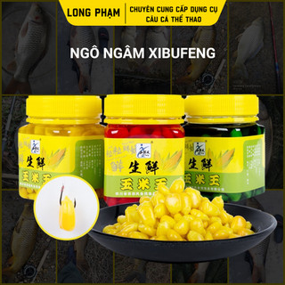 Ngô ngâm xbf lọ 180gam ( ngô ngâm - ngô câu cá - mồi câu cá chép - mồi câu đài )