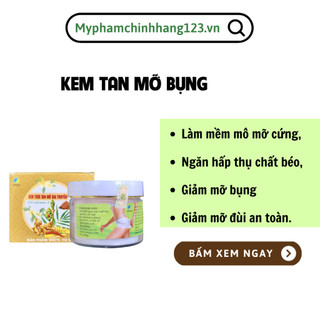 Kem massage KEM TAN MỠ GỪNG ỚT GIA TRUYỀN, Kem tươi tan mỡ chiết xuất gừng