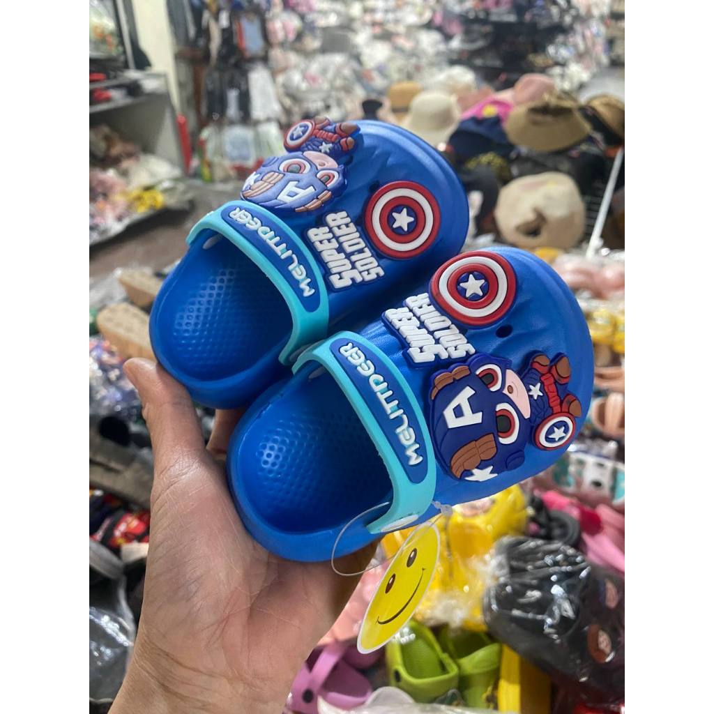 Hàng chuẩn loại 1_ Dép sục cho bé họa tiết Cực Cute, Dép có quai cho bé từ 1-4 tuổi