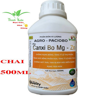 Phân Bón Vi Lượng CANXI BO Mg-Zn Chống Rụng Hoa Tăng Thụ Phấn Chai 500ml