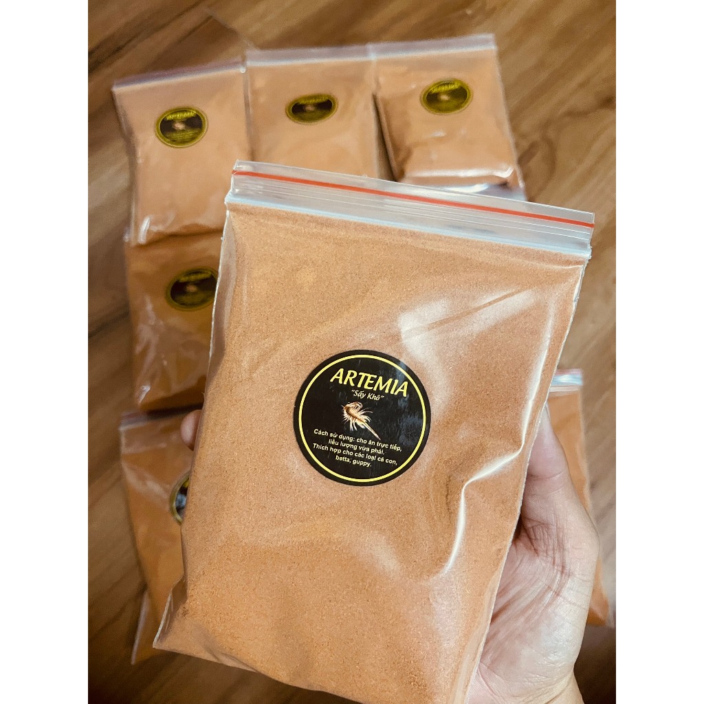 Artemia sấy khô, Không Cần Ấp, Artemia Bột - Thức Ăn Cá Cho Cá con mới đẻ, Cá Bảy Màu, Betta, Cá Dĩa,....
